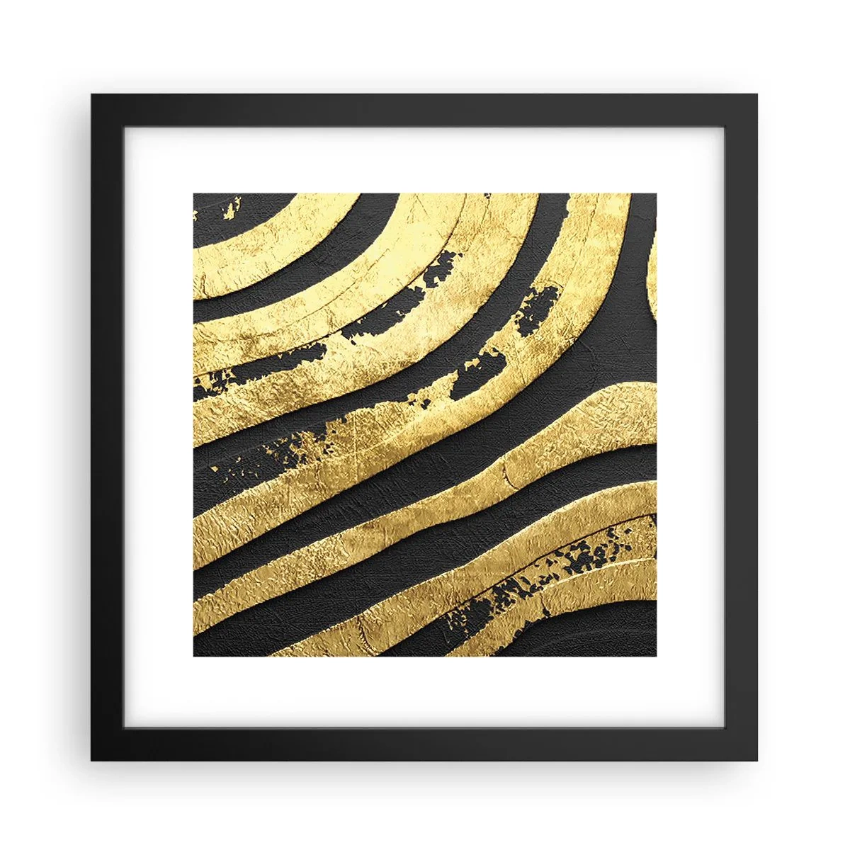 Affiche dans un cadre noir - Poster - Tout coule - 30x30 cm