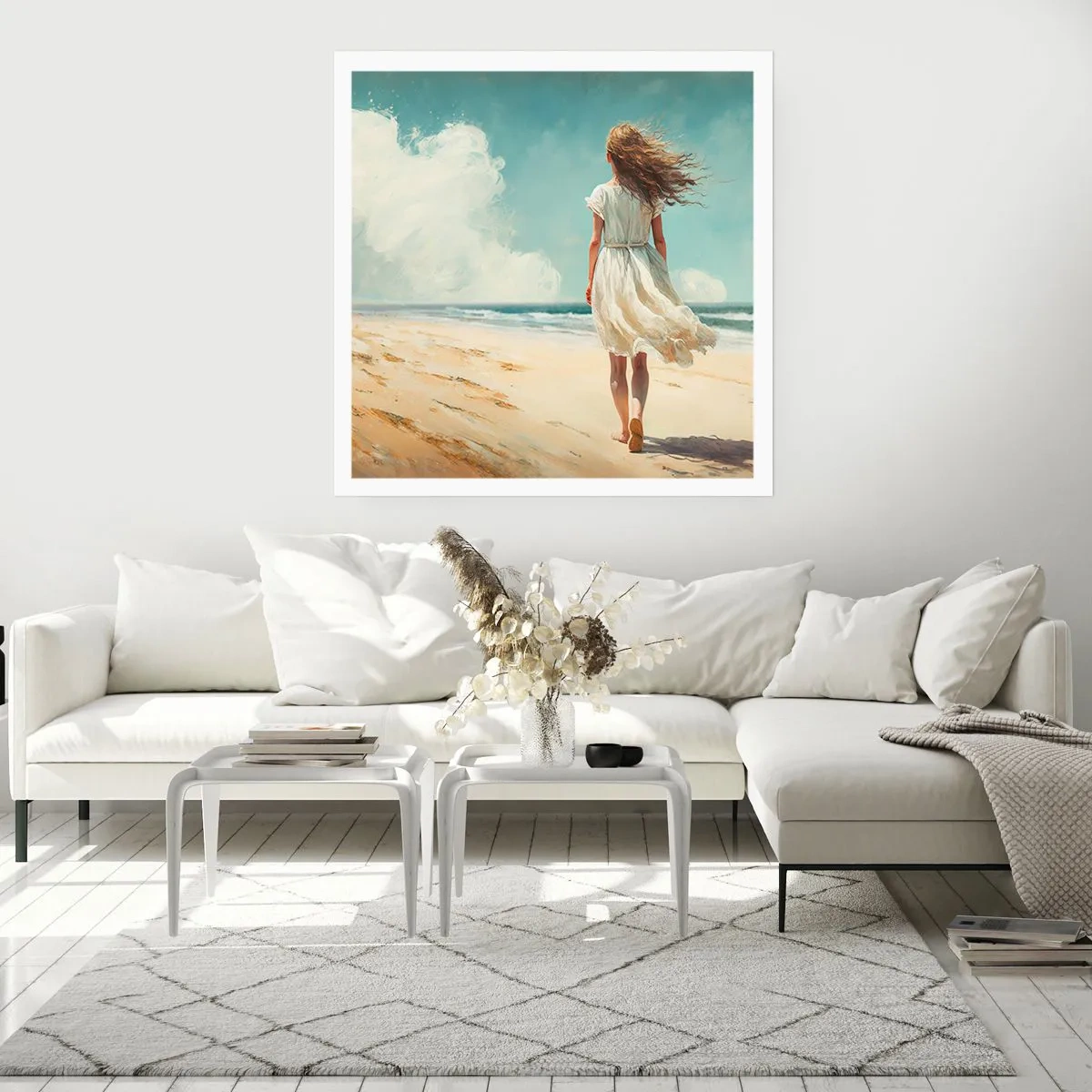 Affiche - Poster - Pour rencontrer le soleil et le vent - 30x30 cm