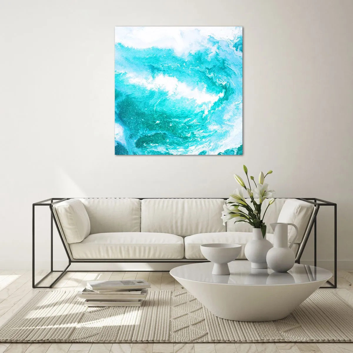 Impression sur verre - Image sur verre - Au coeur de l'élément - 40x40 cm