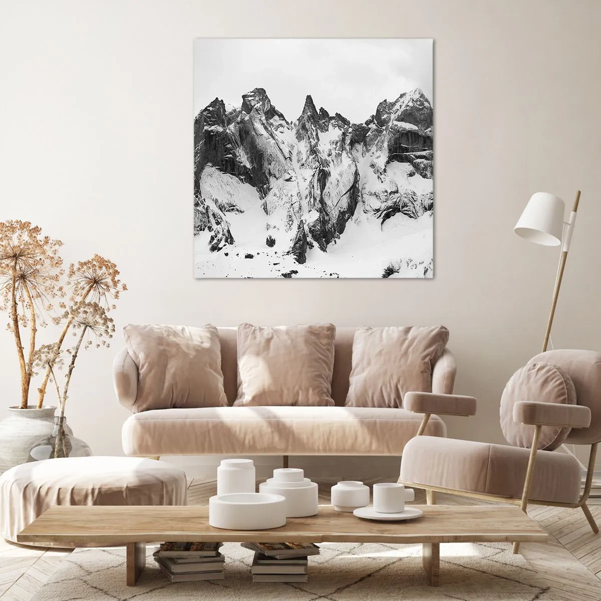 Impression sur toile - Image sur toile - Crête dangereuse de granit - 50x50 cm