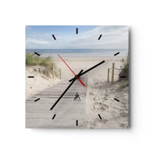 Horloge murale - Pendule murale - A l'horizon - 40x40 cm