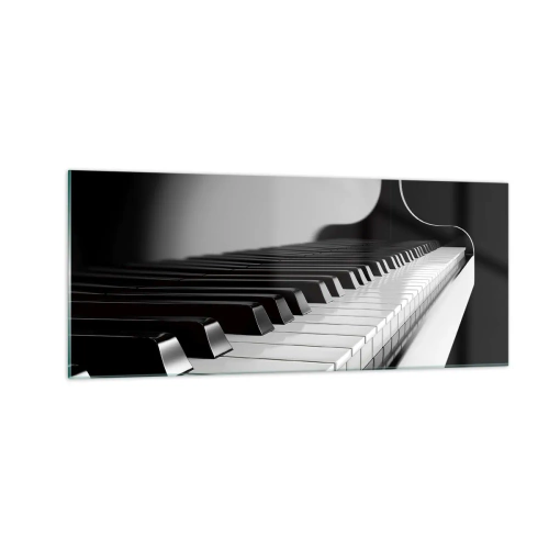 Impression sur verre - Image sur verre - Harmonie des formes et des couleurs - 100x40 cm