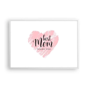 Affiche dans un cadre blanc - Poster - Toujours au bon moment - 100x70 cm