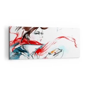 Impression sur toile - Image sur toile - Quelque chose se passe en moi - 100x40 cm