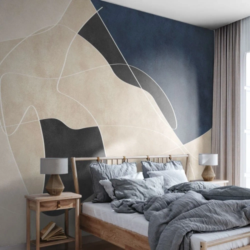 Papier Peint Photo Premium Canvas - Composition abstraite - contraste de couleurs - Moderne, Abstraction, Morceau - 250x175 cm