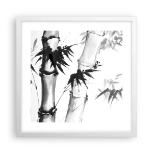 Affiche dans un cadre blanc - Poster - Gros plan sur l'orient - 40x40 cm