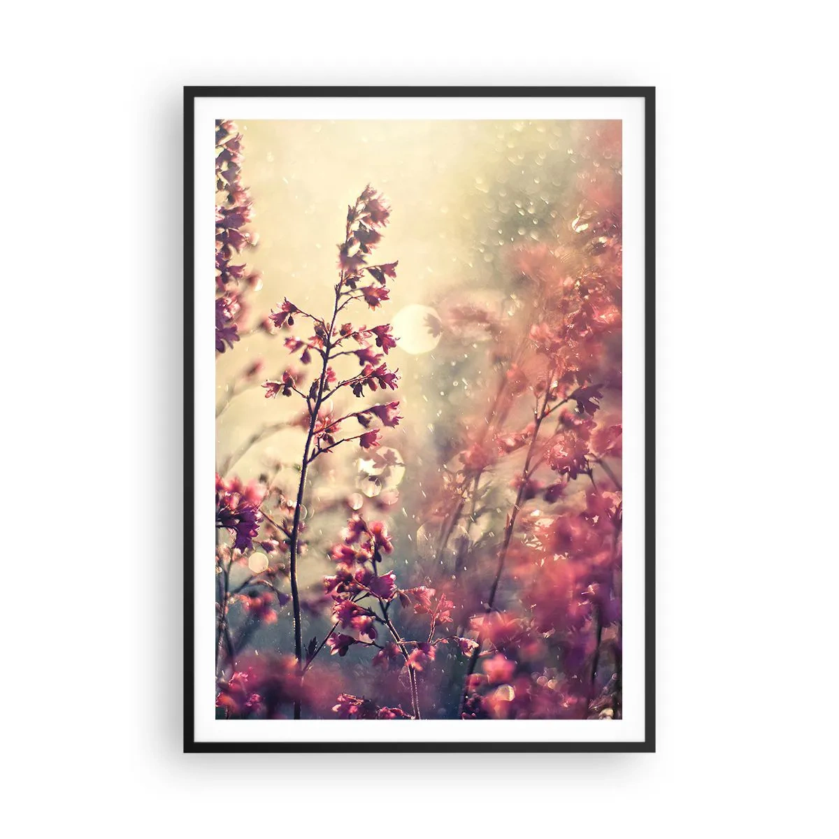 Affiche dans un cadre noir - Poster - Jardin secret - 70x100 cm