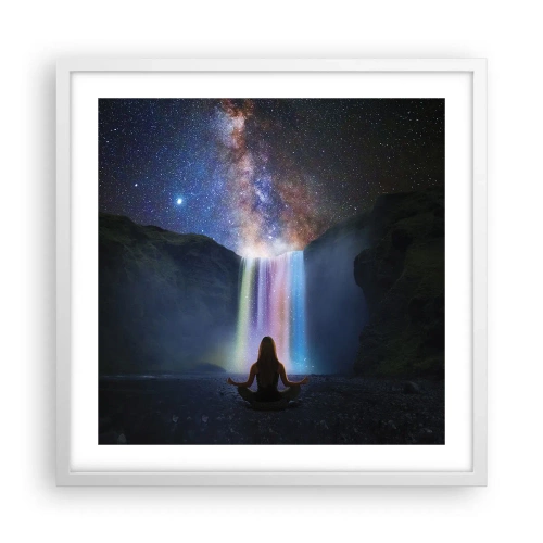 Affiche dans un cadre blanc - Poster - Harmonie absolue - 50x50 cm