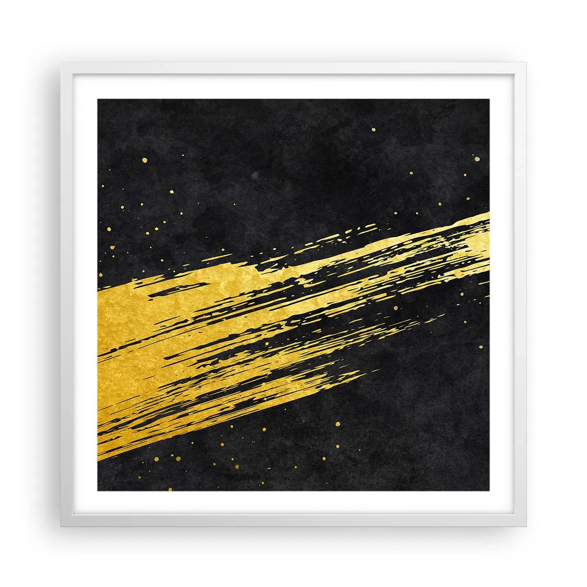 Affiche dans un cadre blanc - Poster - Sautez dans l'hyperespace - 60x60 cm