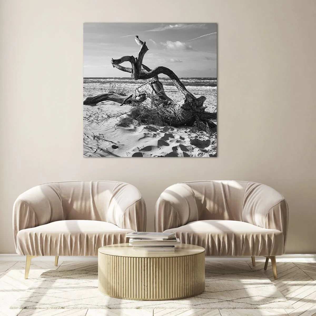 Impression sur verre - Image sur verre - Sculpture marine - 50x50 cm