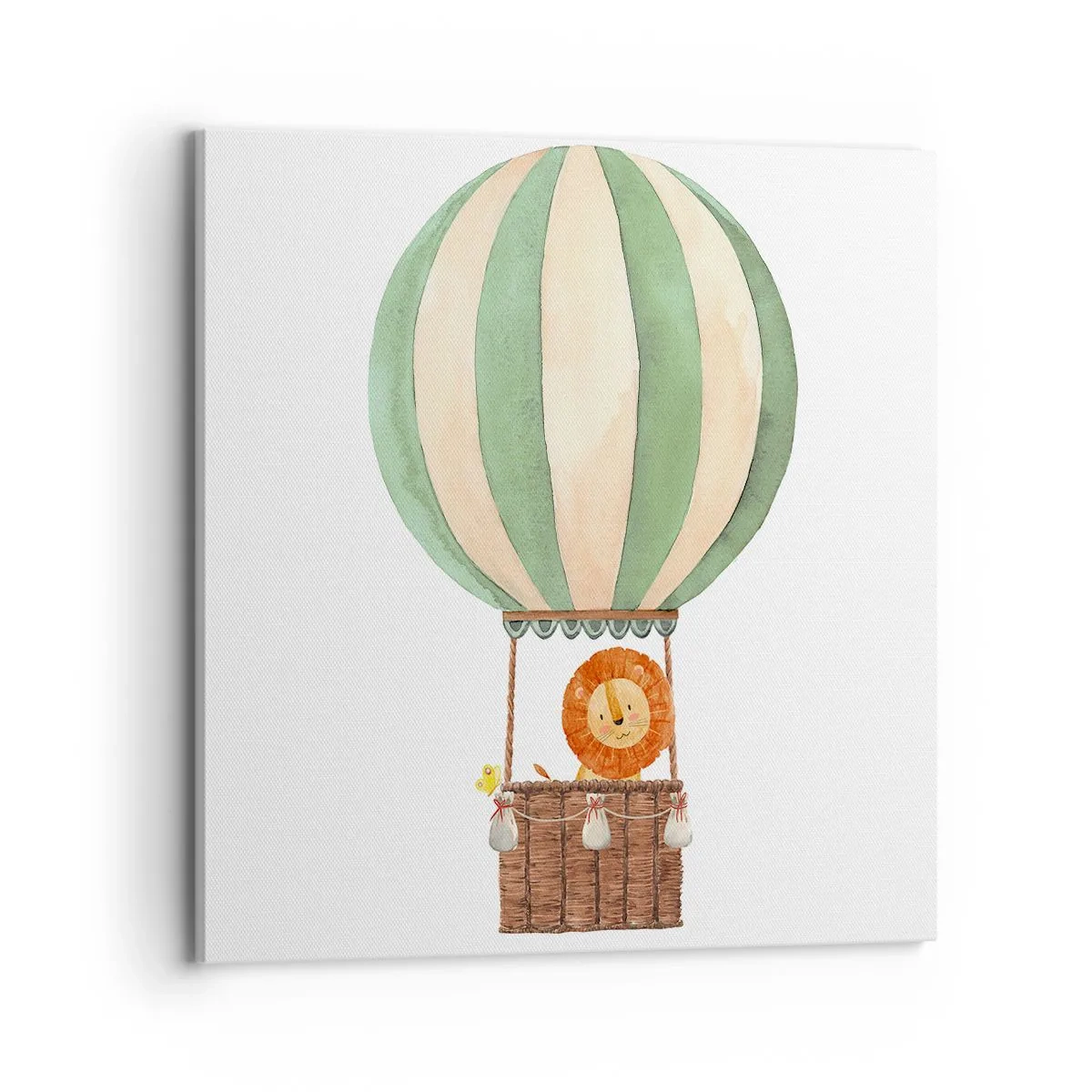 Impression sur toile - Image sur toile - Les voyages de Léon - 70x70 cm