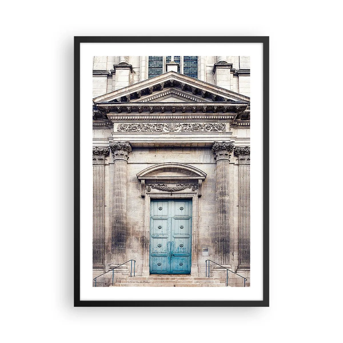 Affiche dans un cadre noir - Poster - Porte d'entrée vers le monde des esprits - 50x70cm - La porte d'entrée vers le monde de l'esprit - Décoration murale moderne pour le salon et la chambre ARTTOR