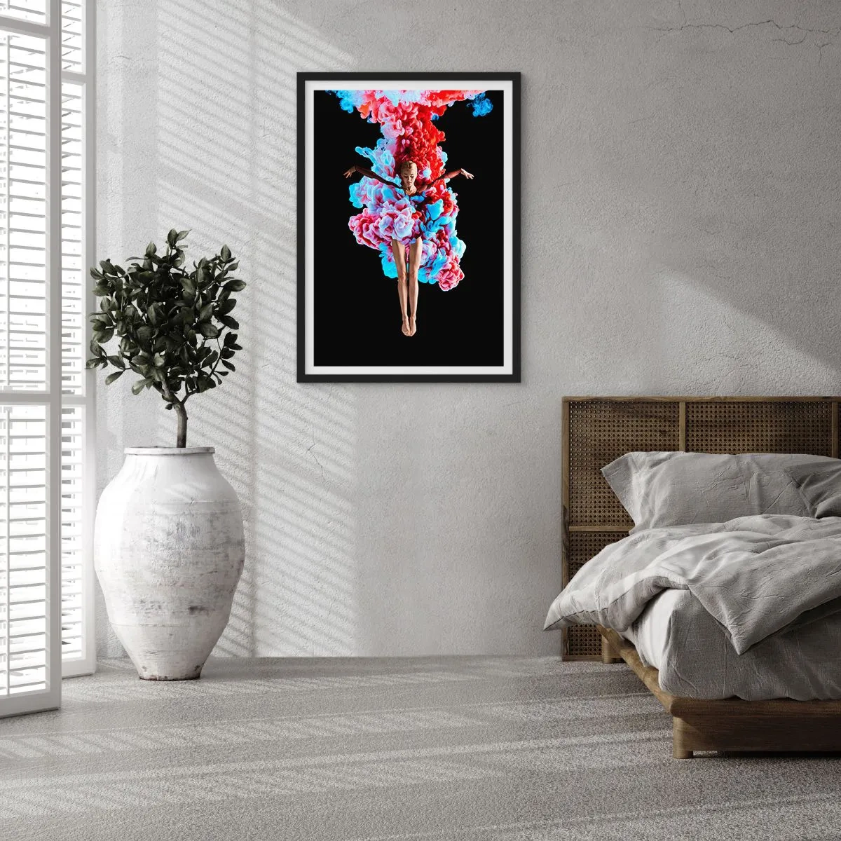 Affiche dans un cadre noir - Poster - En pleine floraison - 40x50 cm