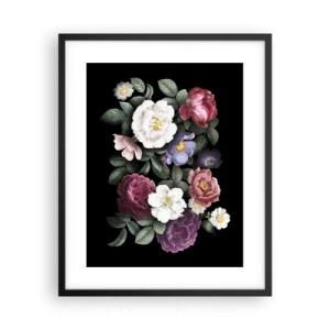 Affiche dans un cadre noir - Poster - D'un jardin anglais - 40x50 cm
