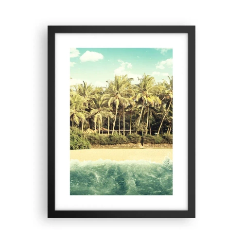 Affiche dans un cadre noir - Poster - Peut-être ici? - 30x40 cm