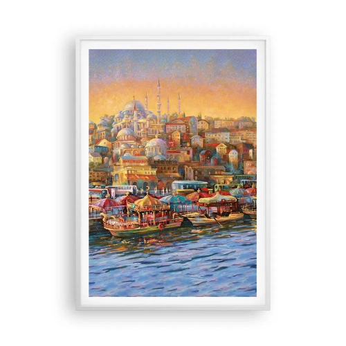Affiche dans un cadre blanc - Poster - Conte d'Istanbul - 70x100 cm