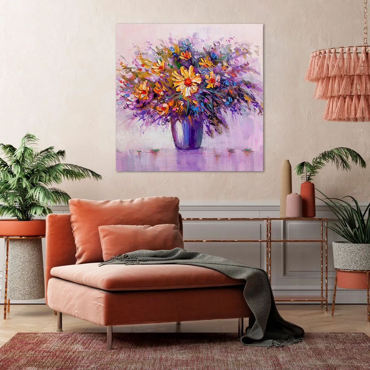 Impression sur toile - Image sur toile - Ça sent bon, ça a l'air doux - 60x60 cm