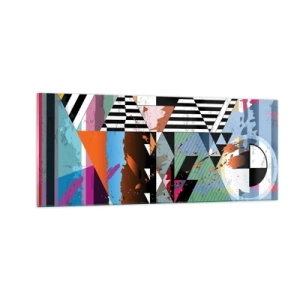 Impression sur verre - Image sur verre - Géométrique et organique - 100x40 cm