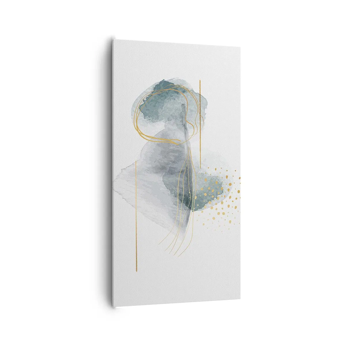 Impression sur toile - Image sur toile - À propos de la relation entre le gris et l'or - 65x120 cm