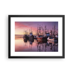 Affiche dans un cadre noir - Poster - Avant le jour suivant - 40x30 cm