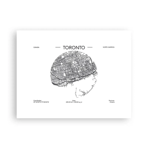 Affiche - Poster - Anatomie de Toronto - 40x30 cm