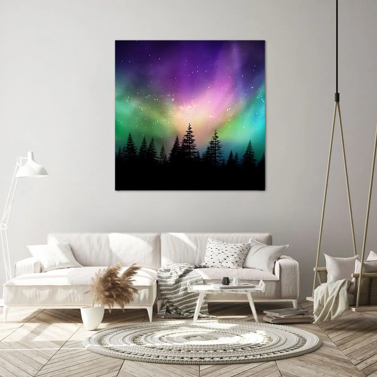 Impression sur toile - Image sur toile - Magie blanche - 30x30 cm