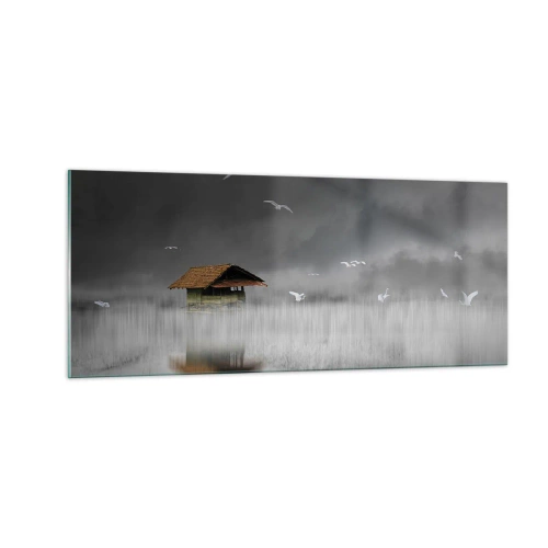 Impression sur verre - Image sur verre - A l'abri de la pluie - 100x40 cm