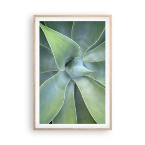 Affiche dans un chêne clair - Poster - La naissance de la verdure - 61x91 cm