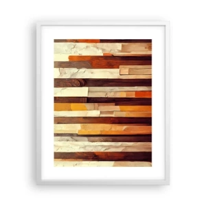 Affiche dans un cadre blanc - Poster - Hymne des arbres forestiers - 40x50 cm