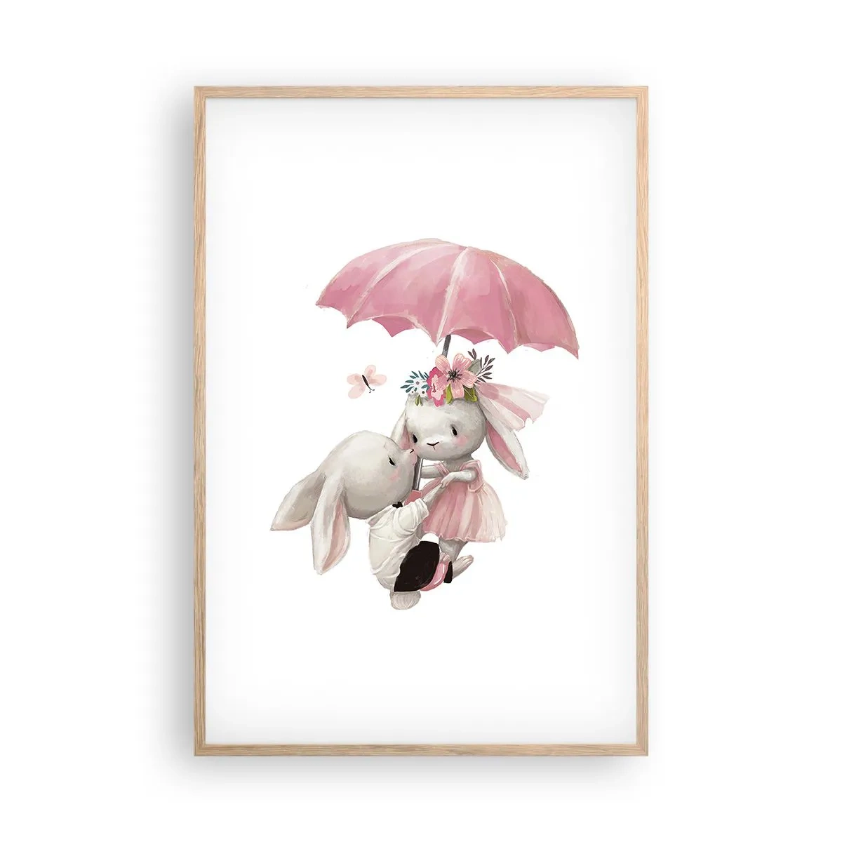 Affiche dans un chêne clair - Poster - C'est ça l'amour - 61x91 cm