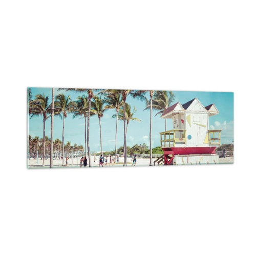 Impression sur verre - Image sur verre - Une belle journée devant toi - 90x30 cm