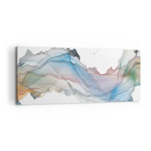 Impression sur toile - Image sur toile - Vers les montagnes de cristal - 100x40 cm