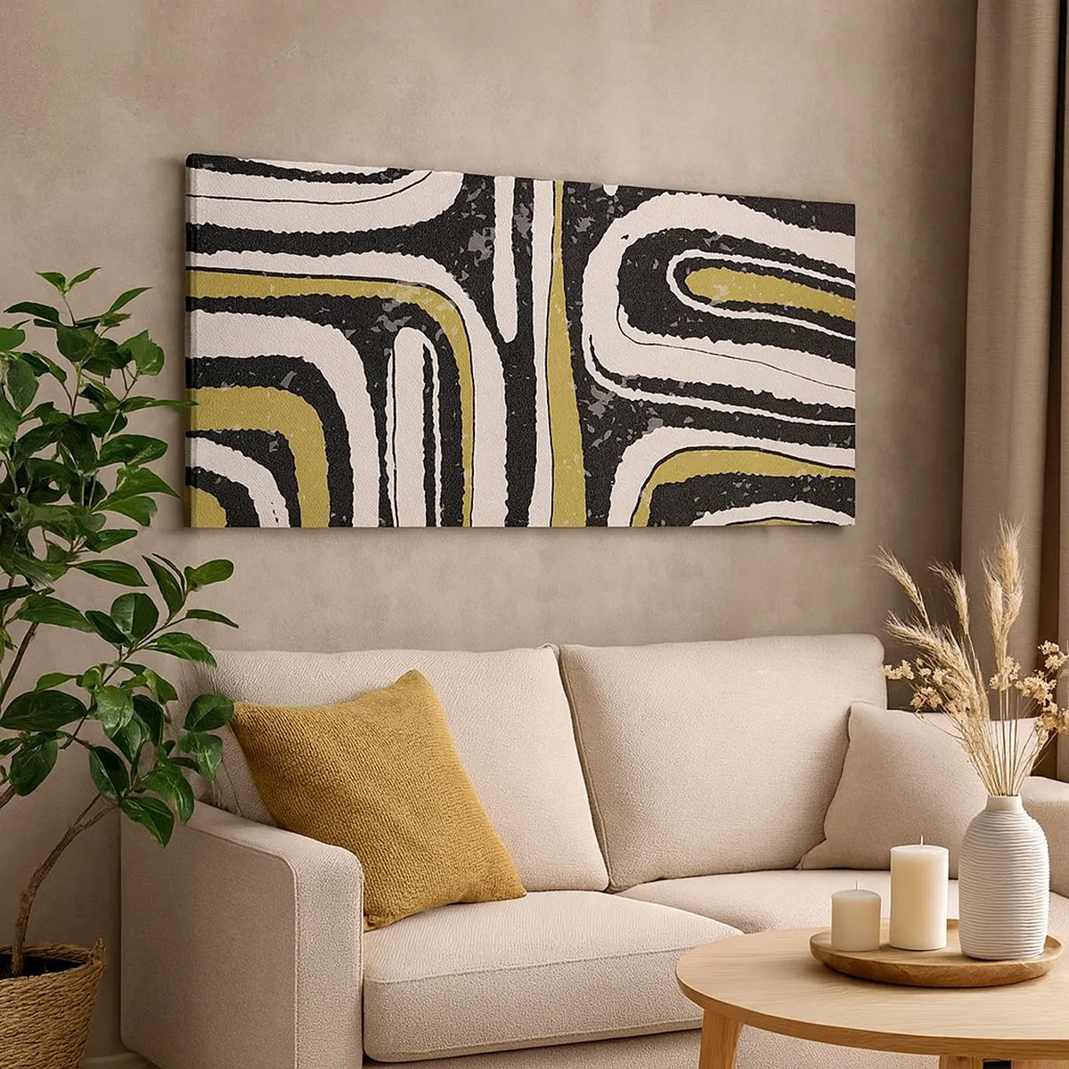 Impression sur toile - Image sur toile - Composition : routes et ruelles - 100x40 cm