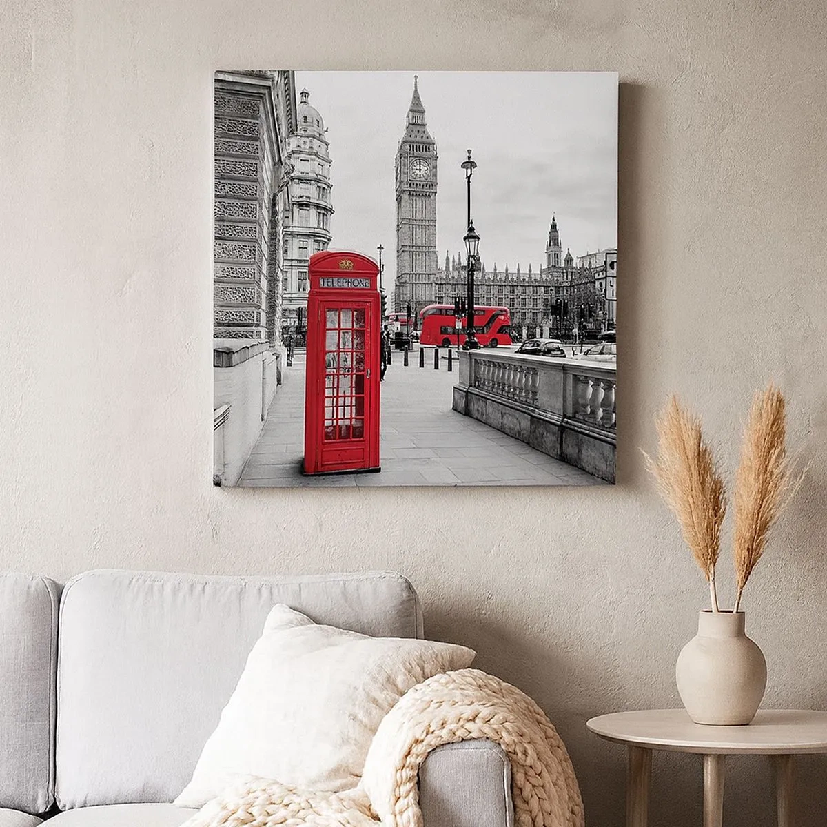 Impression sur toile - Image sur toile - Sans aucun doute Londres - 30x30 cm