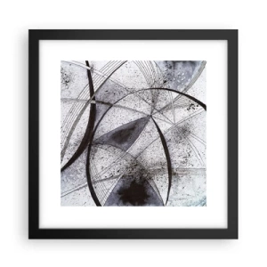 Affiche dans un cadre noir - Poster - Fantaisie futuriste - 30x30 cm