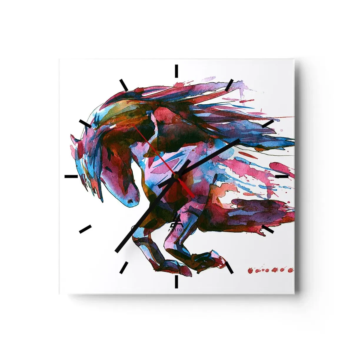 Horloge murale - Pendule murale - Dans le ravissement - 40x40 cm