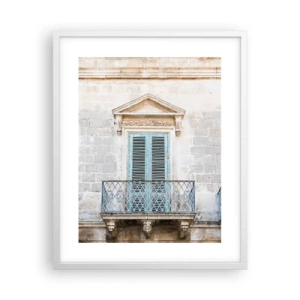 Affiche dans un cadre blanc - Poster - Le charme unique de l'Italie - 40x50 cm