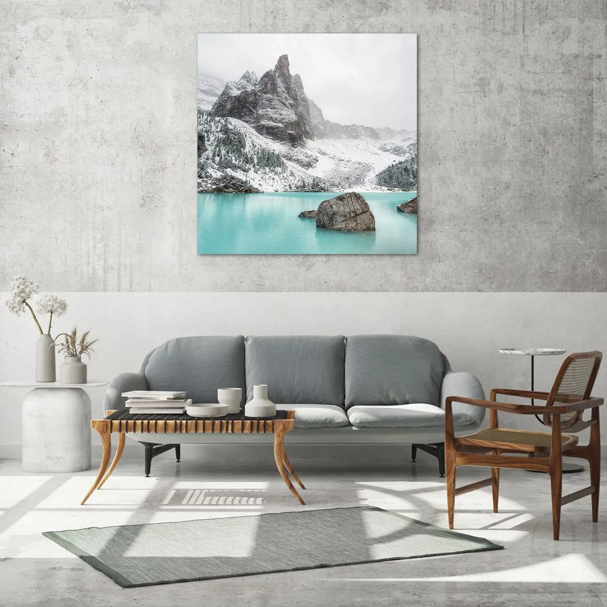 Impression sur verre - Image sur verre - Sur ses gardes - 60x60 cm