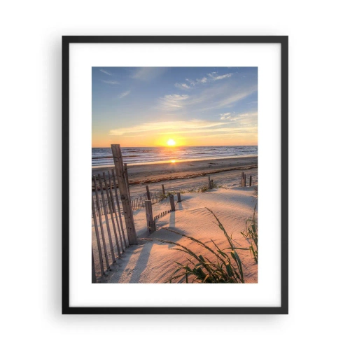 Affiche dans un cadre noir - Poster - Ombre et brillance du vent - 40x50 cm