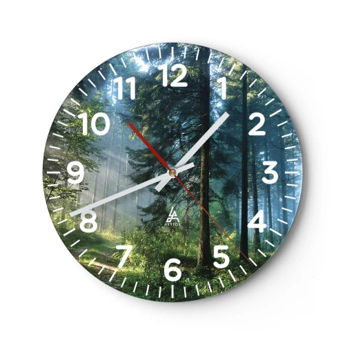 Horloge murale - Pendule murale - Rayonnant le matin - 30x30 cm