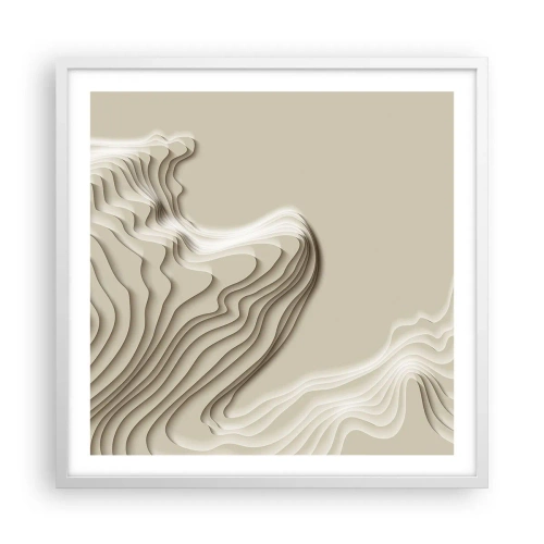 Affiche dans un cadre blanc - Poster - Topographie artistique - 60x60 cm