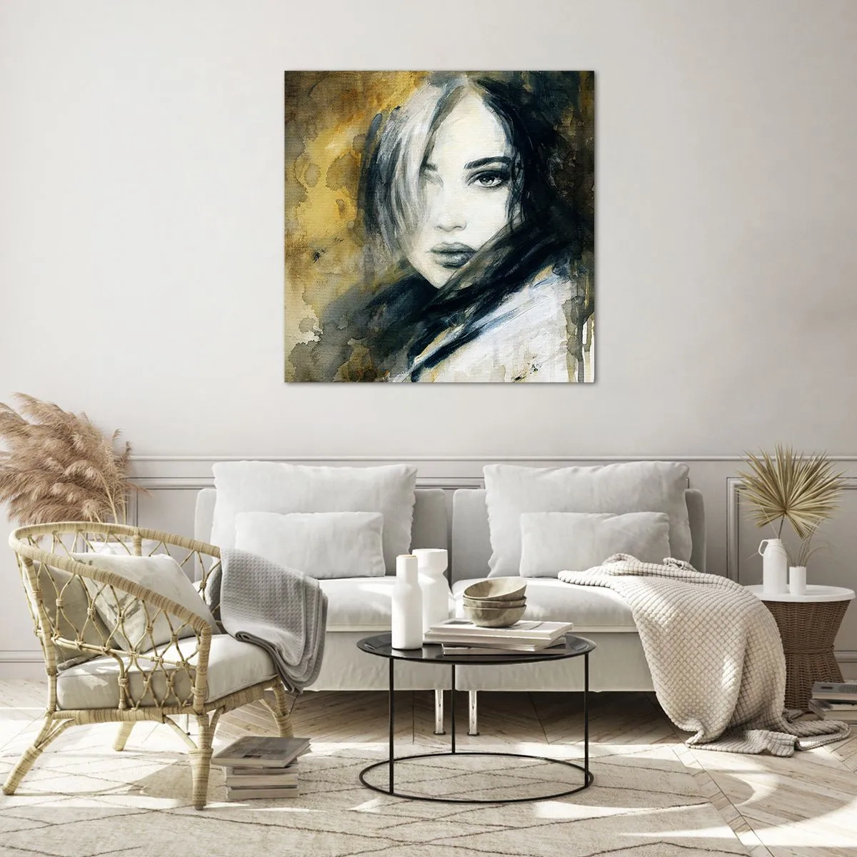 Impression sur verre - Image sur verre - plutôt innocente ou sensuelle ? - 70x70 cm