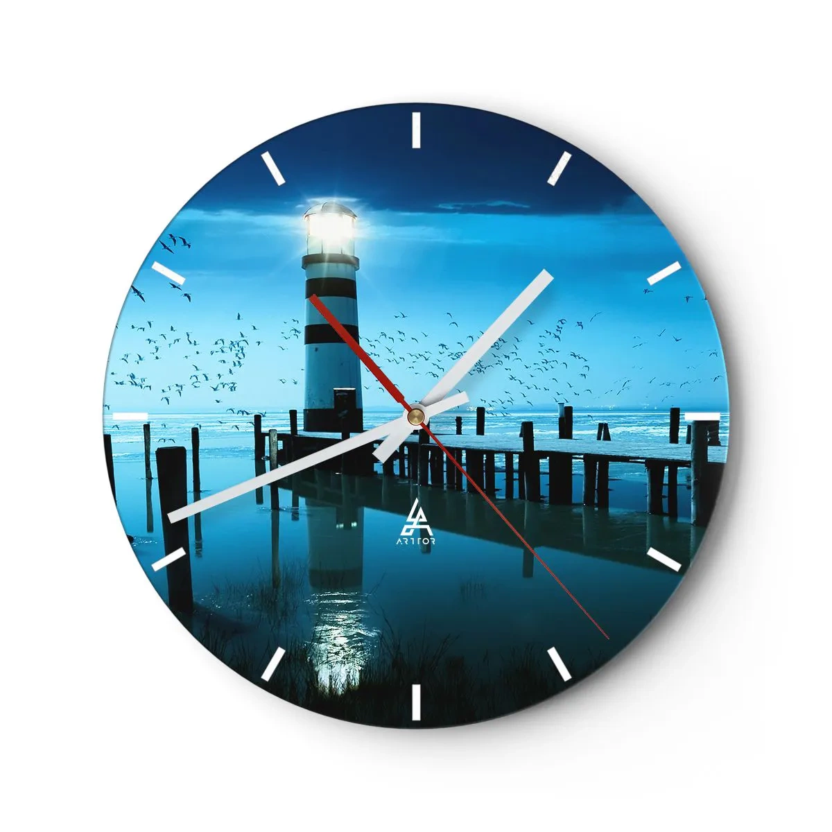 Horloge murale - Pendule murale - Et tu n'as pas peur du noir - 40x40 cm