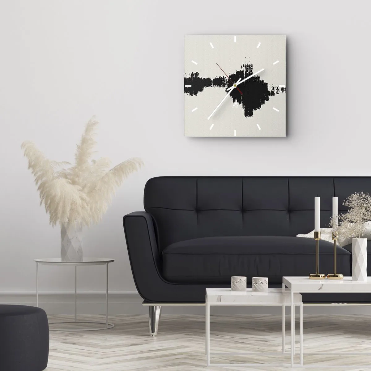 Horloge murale - Pendule murale - Vibrations de l'imagination - 40x40 cm