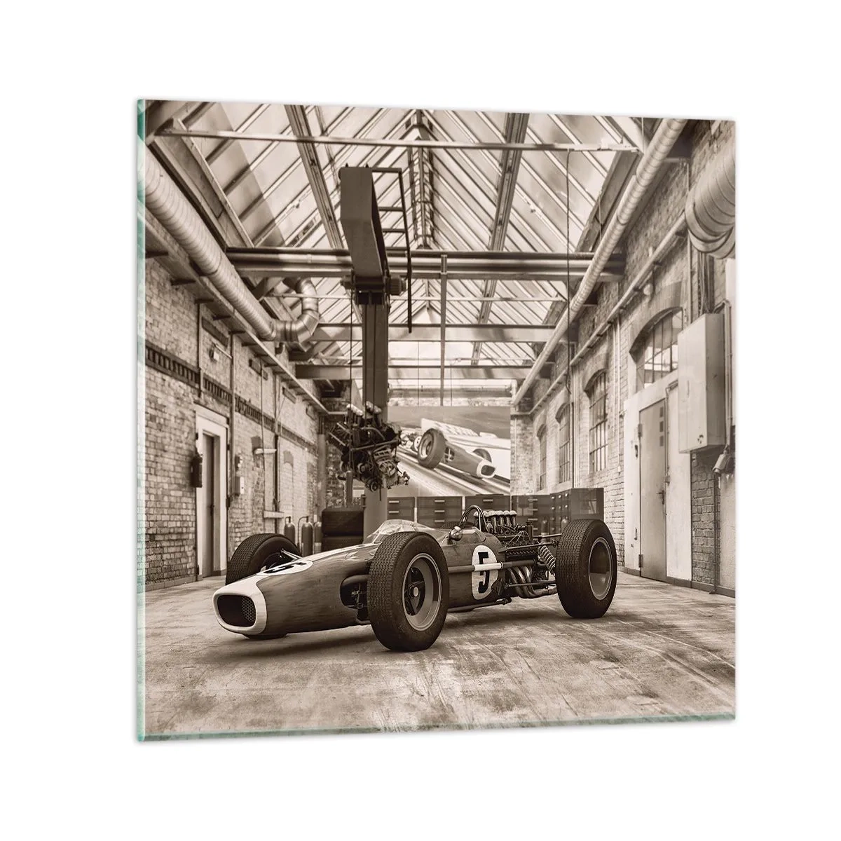 Impression sur verre - Image sur verre - Le repos du guerrier - 60x60 cm