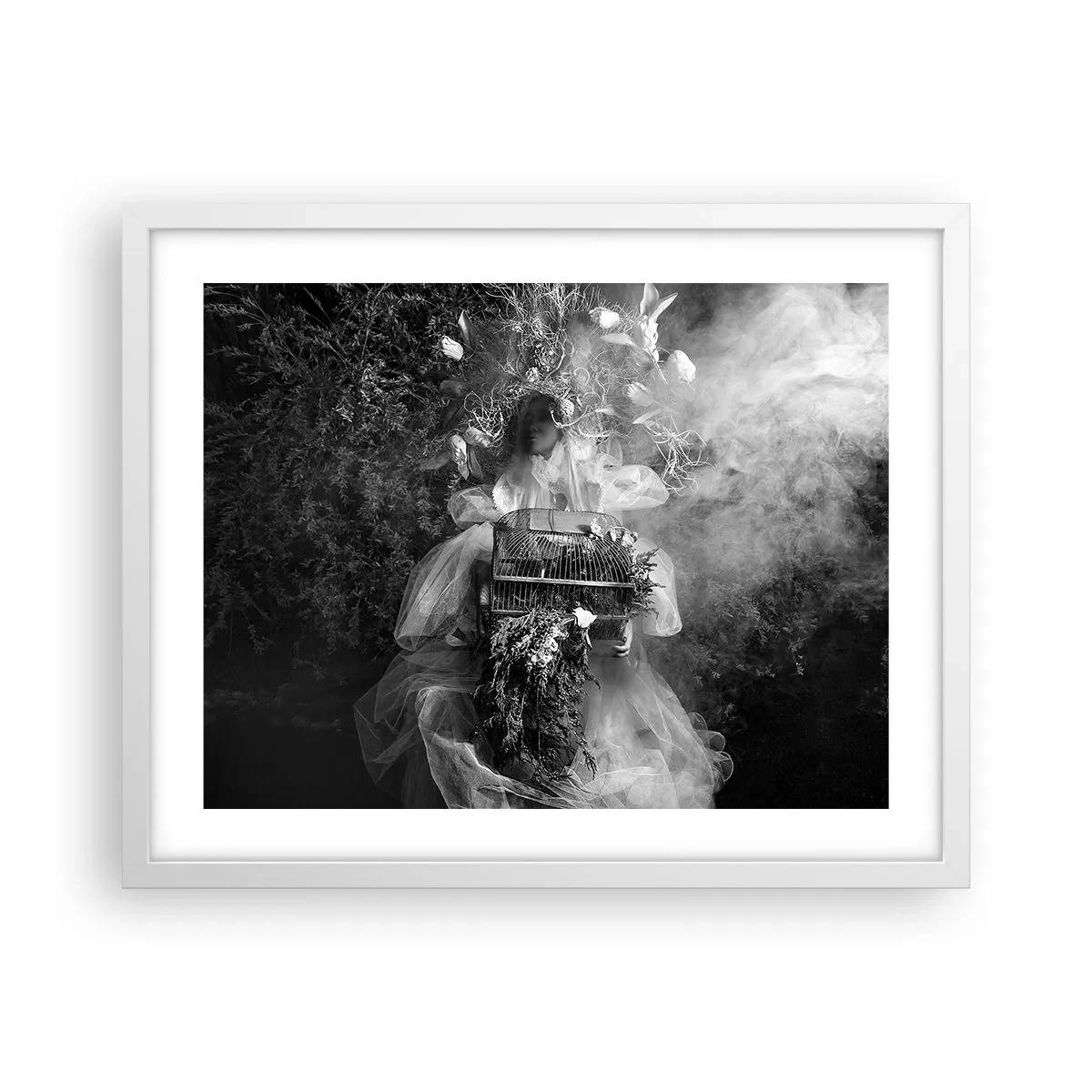 Affiche dans un cadre blanc - Poster - Tout simplement Mère Nature - 50x40 cm