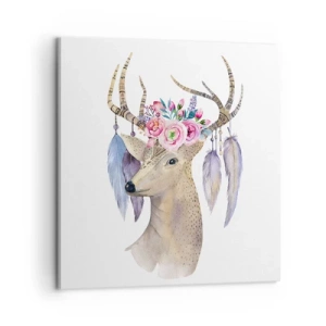 Impression sur toile - Image sur toile - Guide de l'âme - doux, innocent - 60x60 cm