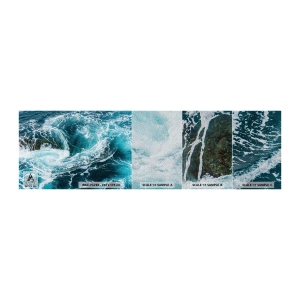 Échantillon de Papier Peint Premium Sand - La porte vers le centre de la Terre - Mer, Abstraction, Morceau - 100x30 cm