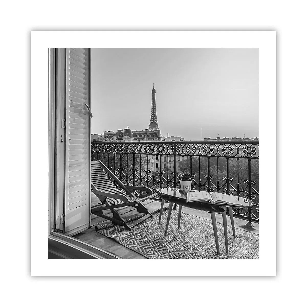 Affiche - Poster - Après-midi parisien - 50x50 cm