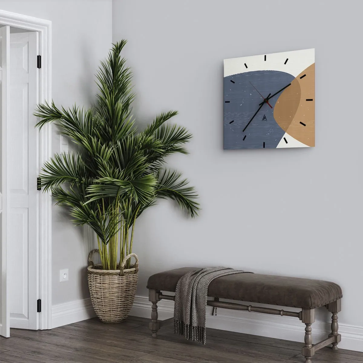 Horloge murale - Pendule murale - Ovales et influences - 40x40 cm